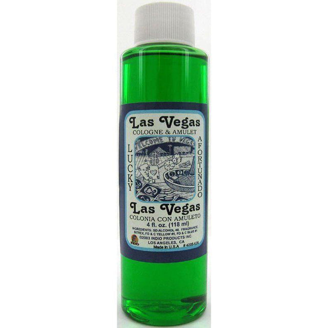 4 oz Indio Cologne - Lucky Las Vegas with Amulet - Magick Magick.com