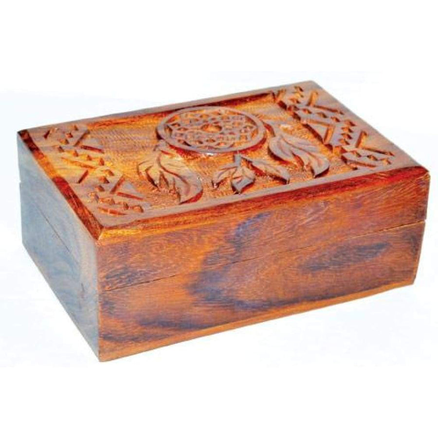 4" x 6" Dream Catcher Wood Box - Magick Magick.com