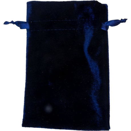 4" x 6" Unlined Velvet Bag - Navy - Magick Magick.com