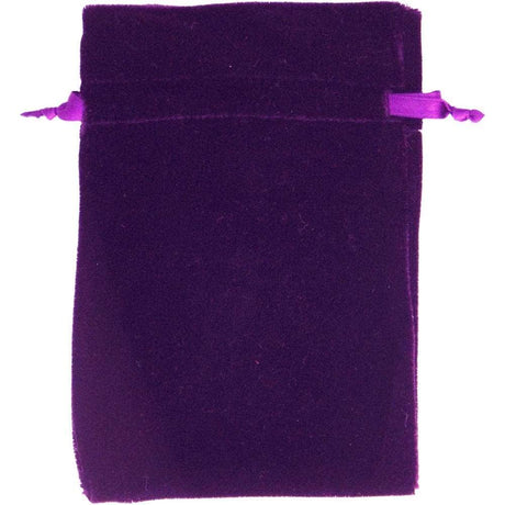 4" x 6" Unlined Velvet Bag - Purple - Magick Magick.com