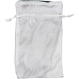 4" x 8" White Velvet Bag with Silver Lining - Magick Magick.com