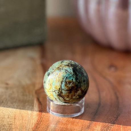 40 mm Gemstone Sphere - African Turquoise - Magick Magick.com