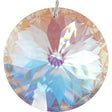40 mm Prism Crystal - Faceted Disc AB - Magick Magick.com