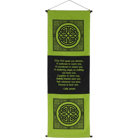 48" Cotton Inspirational Banner - Celtic Prayer - Magick Magick.com