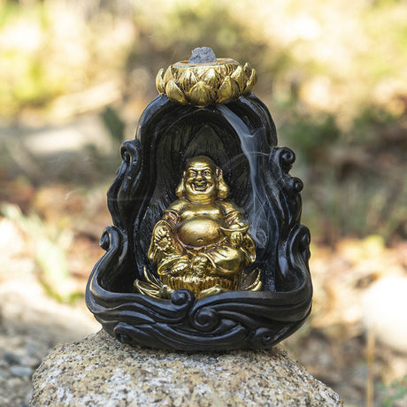 4.2" Buddha Backflow Incense Burner - Magick Magick.com