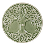 4.25" Ceramic Stick Incense Holder - Tree of Life - Magick Magick.com