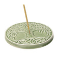 4.25" Ceramic Stick Incense Holder - Tree of Life - Magick Magick.com