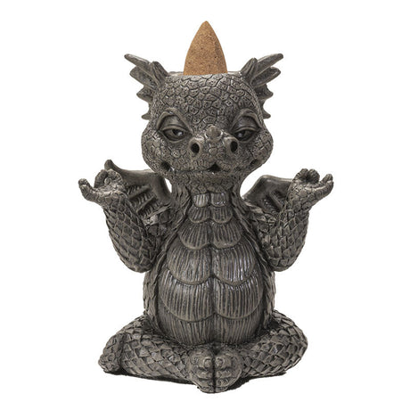 4.25" Dragon Yoga Backflow Incense Burner - Magick Magick.com
