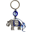 4.25" Evil Eye Talisman Key Ring - Elephant with Gems - Magick Magick.com