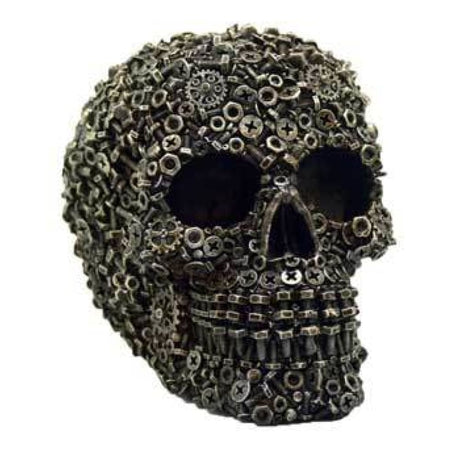 4.25" Steampunk Skull Statue - Magick Magick.com