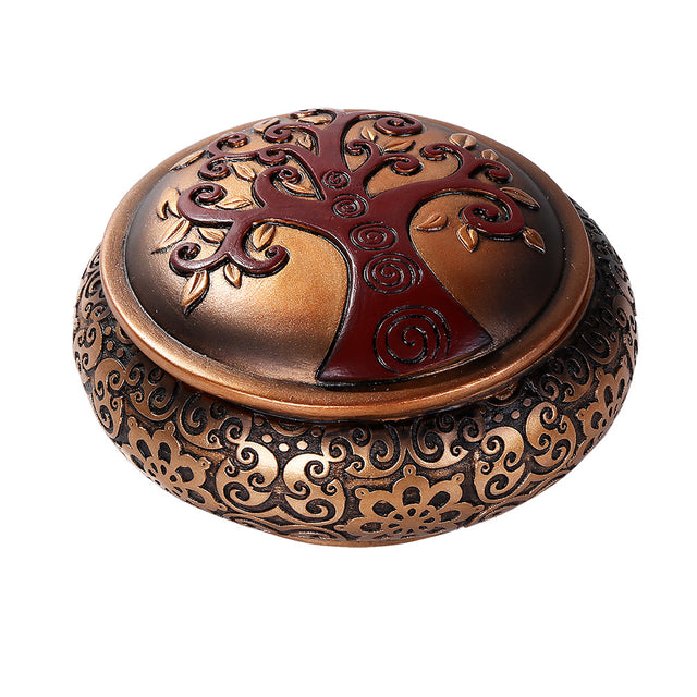 4.25" Tree of Life Round Box - Magick Magick.com