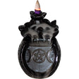 4.5" Ceramic Backflow Incense Burner - Triple Moon Waterfall - Magick Magick.com