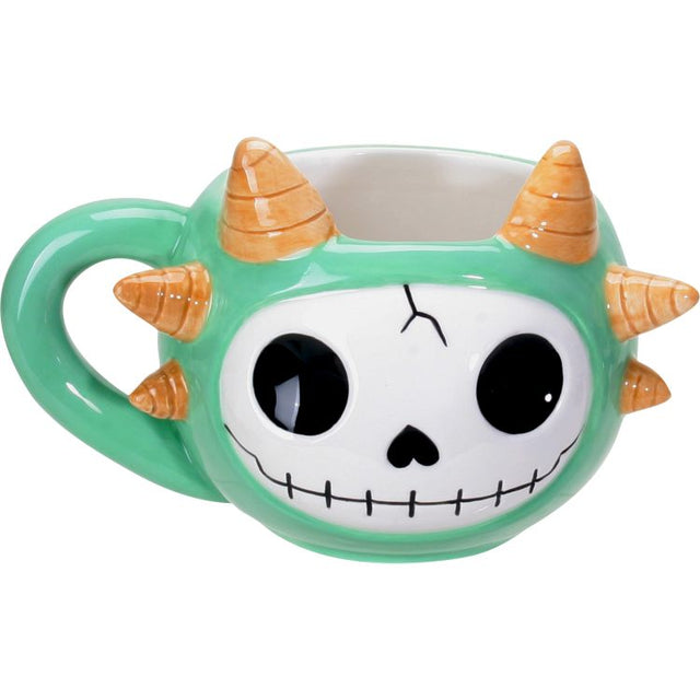 4.5" Ceramic Furrybones Mug - Scorchie - Magick Magick.com