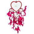 4.5" Dream Catcher - Heart with Feathers - Magick Magick.com