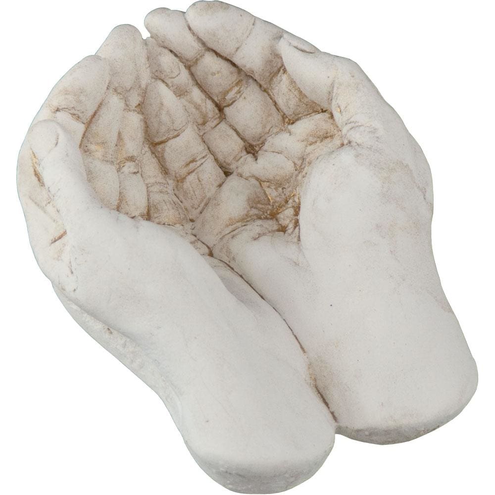 4.5" Gypsum Cement Figurine - Gods Hands - Magick Magick.com
