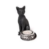 4.75" Black Cat Tealight Candle Holder - Magick Magick.com