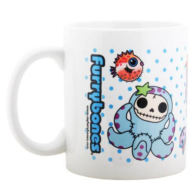 4.75" Ceramic Furrybones Mug - Octopee - Magick Magick.com