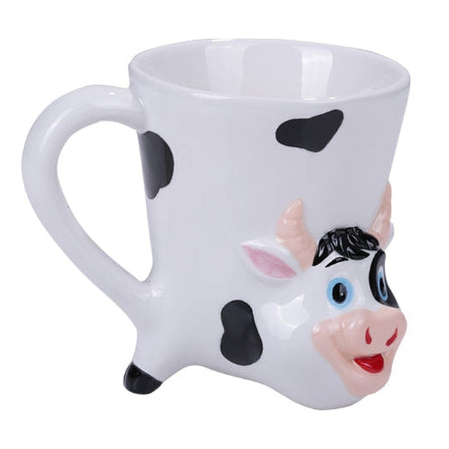 4.75" Ceramic Mug - Bottoms Up Cow - Magick Magick.com