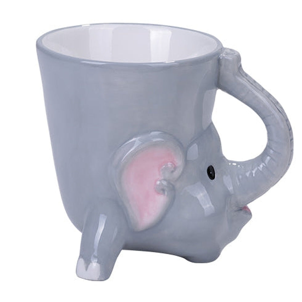 4.75" Ceramic Mug - Bottoms Up Elephant - Magick Magick.com