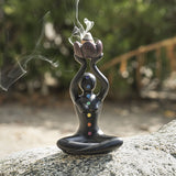 4.75" Chakra Backflow Incense Burner - Magick Magick.com