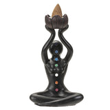 4.75" Chakra Backflow Incense Burner - Magick Magick.com