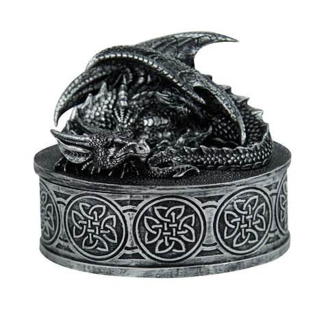 4.75" Round Sleeping Dragon Display Box - Magick Magick.com