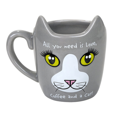 5" Ceramic Mug - Need Love Cat - Magick Magick.com