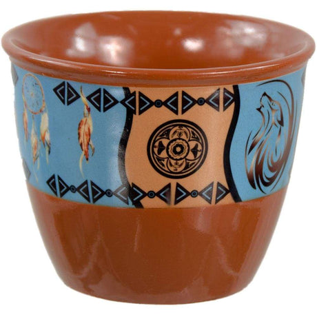 5" Ceramic Smudge Pot - Native - Magick Magick.com