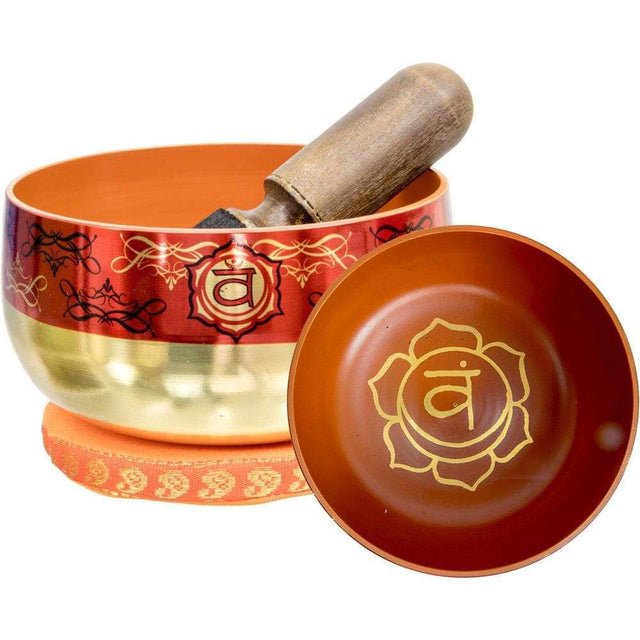 5" Chakra Singing Bowl - Printed Sacral - Magick Magick.com