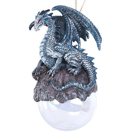 5" Dragon Ornament - Checkmate Gray - Magick Magick.com