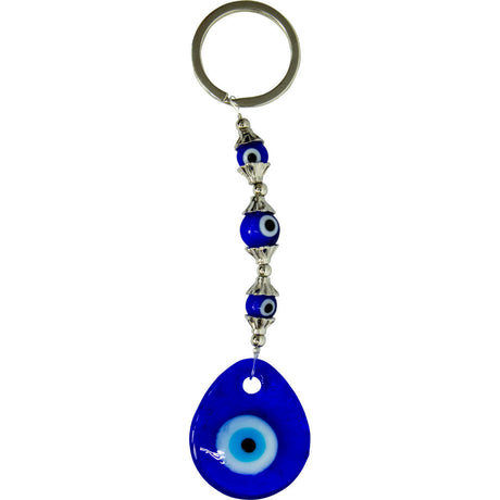 5" Evil Eye Talisman Key Ring - Evil Eye Teardrop - Magick Magick.com