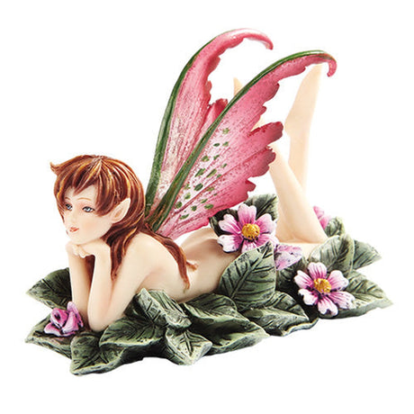 5" Fairy Statue - Sunbathing in Primrose Flowers - Magick Magick.com