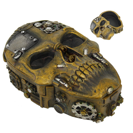 5" Steampunk Skull Display Box - Magick Magick.com