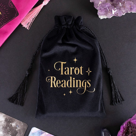 5" Tarot Readings Drawstring Tarot Card Pouch - Magick Magick.com