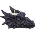 5" Tealight Holder - Grey Dragon Head - Magick Magick.com