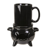 5" Tealight Mug Warmer - Triple Moon Cauldron (Mug Included) - Magick Magick.com