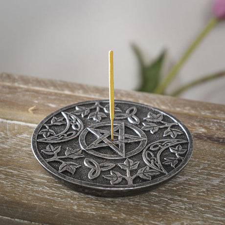 5" Triple Moon Stick Incense Burner - Magick Magick.com