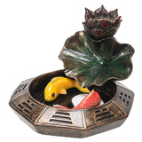 5" Yin Yang Koi Fish Backflow Incense Burner - Magick Magick.com