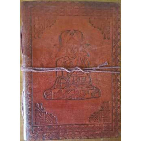 5" x 7" Buddha Leather Blank Book with Cord - Magick Magick.com