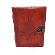 5" x 7" Dream Catcher Embossed Leather Blank Book with Latch - Magick Magick.com