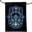 5" x 7" Embroidered Unlined Velvet Bag - Fatima Hand - Magick Magick.com