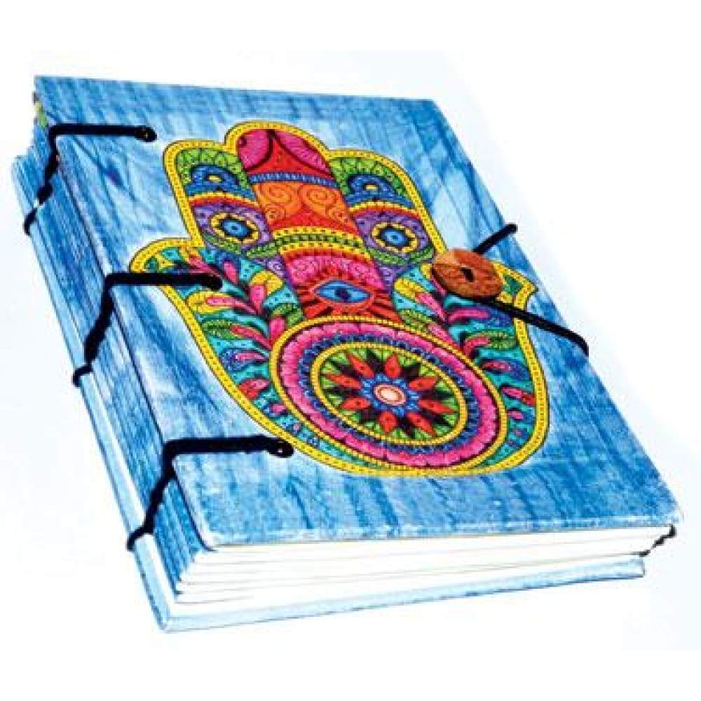 5" x 7" Hardcover Parchment Journal - Hamsa - Magick Magick.com