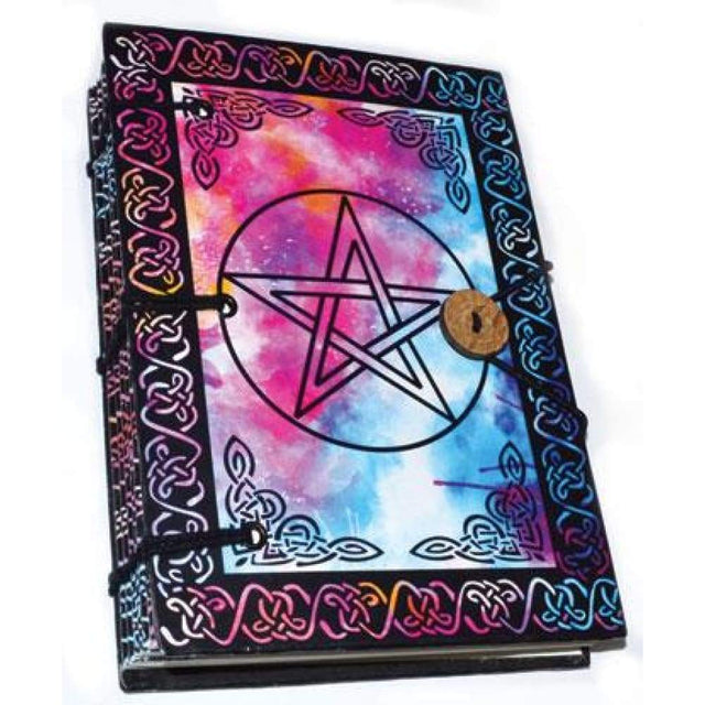 5" x 7" Hardcover Parchment Journal - Pentagram - Magick Magick.com