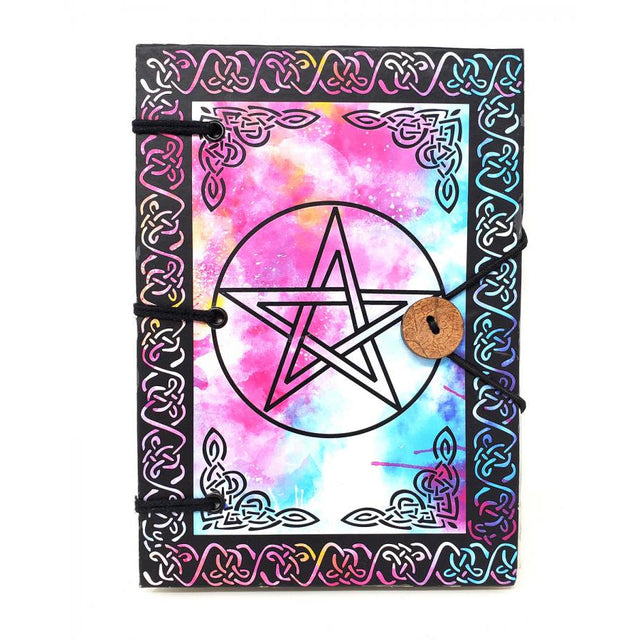 5" x 7" Hardcover Parchment Journal - Pentagram - Magick Magick.com