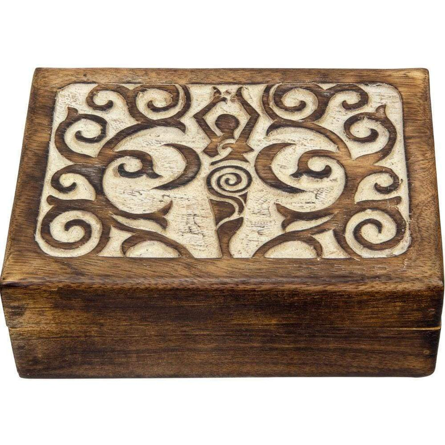5" x 7" Mango Wood Box - Goddess - Magick Magick.com