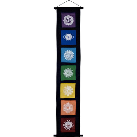 50" Cotton Flaps Banner - 7 Chakras - Magick Magick.com