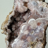 5.2 lb Pink Amethyst Polished Geode on Metal Stand - Magick Magick.com