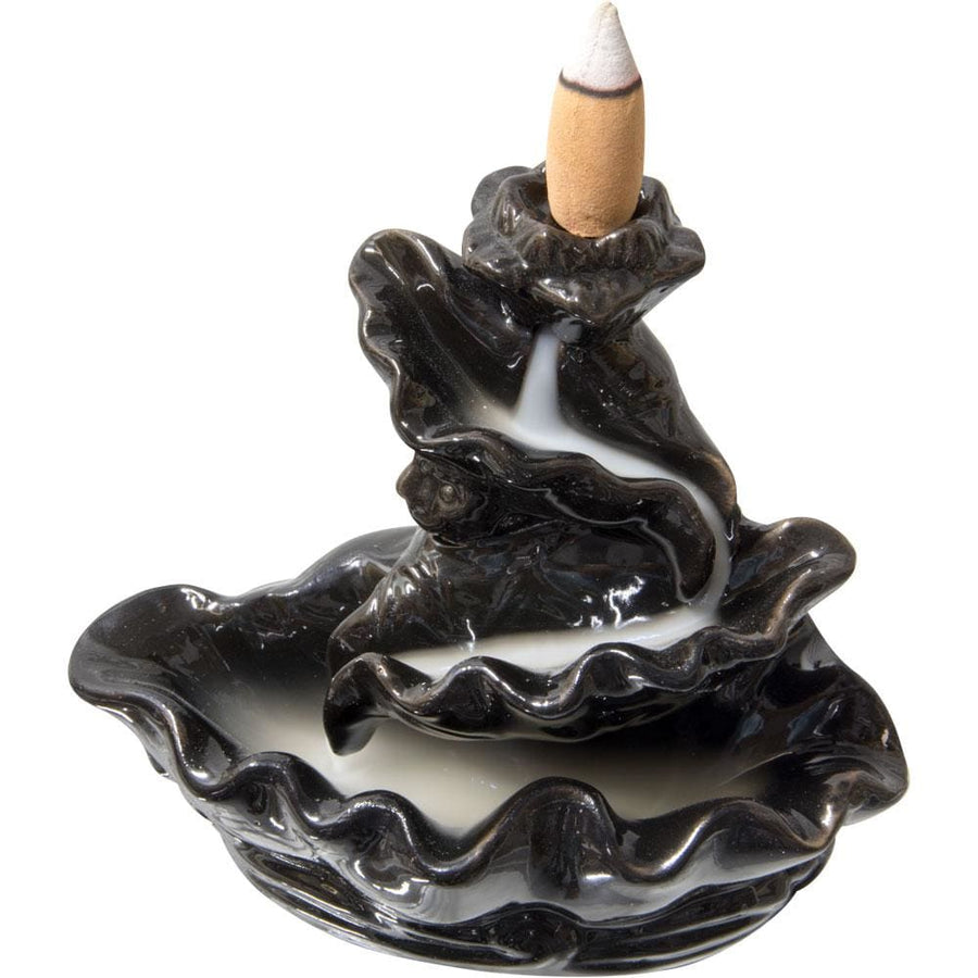 5.25" Ceramic Backflow Incense Burner - Waterfall - Magick Magick.com
