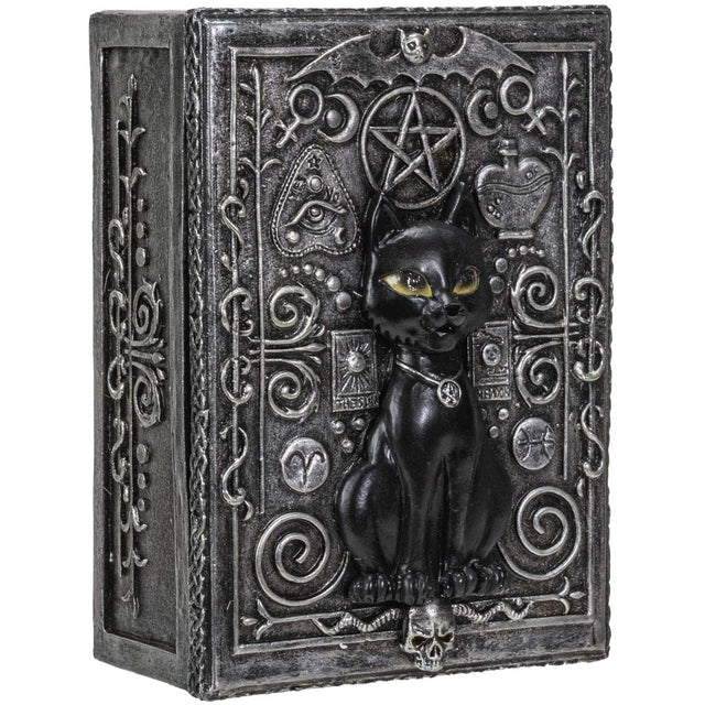 5.25" Fortune Telling Black Cat Tarot Box - Magick Magick.com