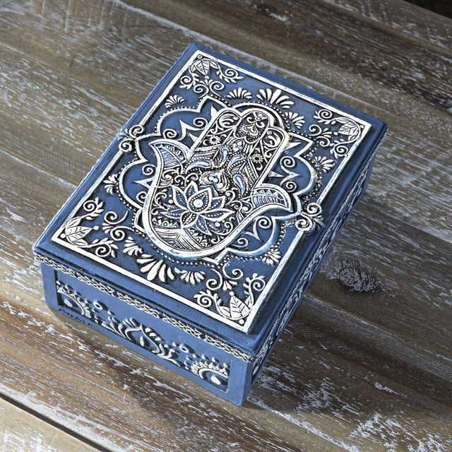 5.25" Hamsa Tarot Box - Magick Magick.com